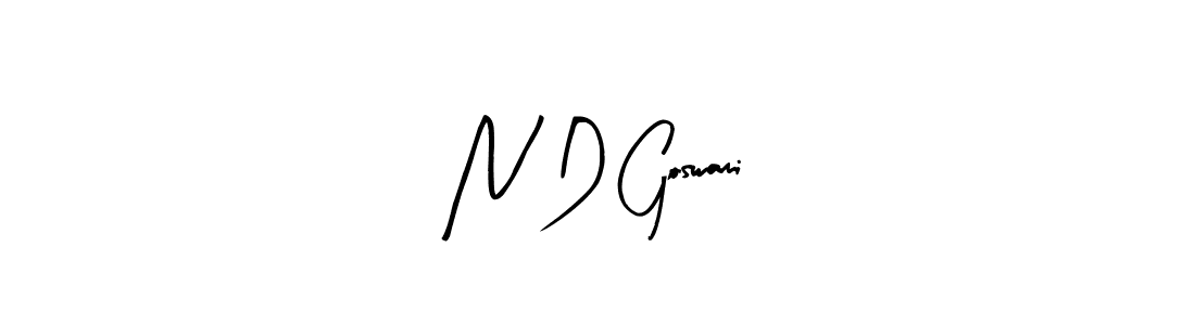 It looks lik you need a new signature style for name N D Goswami. Design unique handwritten (Arty Signature) signature with our free signature maker in just a few clicks. N D Goswami signature style 8 images and pictures png