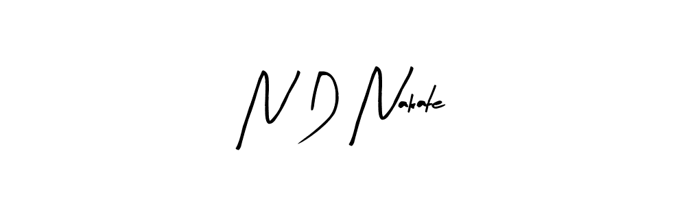 Make a beautiful signature design for name N D Nakate. Use this online signature maker to create a handwritten signature for free. N D Nakate signature style 8 images and pictures png
