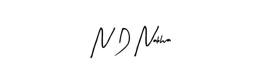 Arty Signature is a professional signature style that is perfect for those who want to add a touch of class to their signature. It is also a great choice for those who want to make their signature more unique. Get N D Nakhva name to fancy signature for free. N D Nakhva signature style 8 images and pictures png
