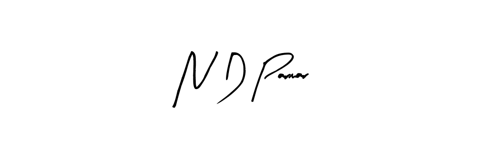 Also we have N D Parmar name is the best signature style. Create professional handwritten signature collection using Arty Signature autograph style. N D Parmar signature style 8 images and pictures png