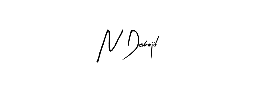 Make a beautiful signature design for name N Debojit. Use this online signature maker to create a handwritten signature for free. N Debojit signature style 8 images and pictures png