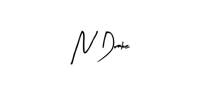 Also we have N Drake name is the best signature style. Create professional handwritten signature collection using Arty Signature autograph style. N Drake signature style 8 images and pictures png