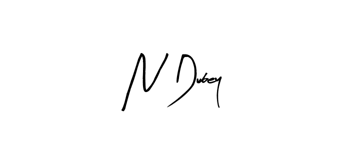 The best way (Arty Signature) to make a short signature is to pick only two or three words in your name. The name N Dubey include a total of six letters. For converting this name. N Dubey signature style 8 images and pictures png