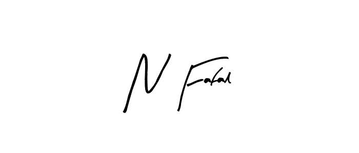 Use a signature maker to create a handwritten signature online. With this signature software, you can design (Arty Signature) your own signature for name N Fafal. N Fafal signature style 8 images and pictures png