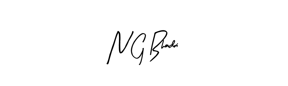 You should practise on your own different ways (Arty Signature) to write your name (N G Bhadri) in signature. don't let someone else do it for you. N G Bhadri signature style 8 images and pictures png