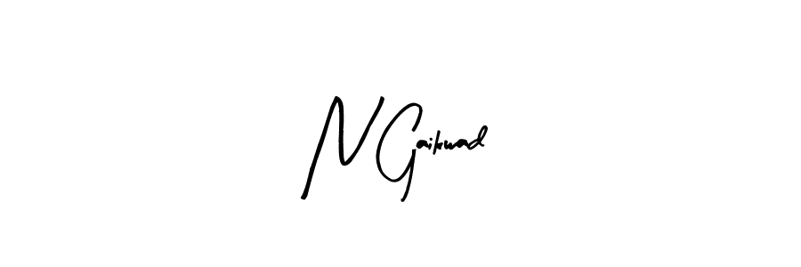 N Gaikwad stylish signature style. Best Handwritten Sign (Arty Signature) for my name. Handwritten Signature Collection Ideas for my name N Gaikwad. N Gaikwad signature style 8 images and pictures png