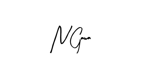 You should practise on your own different ways (Arty Signature) to write your name (N Gawa) in signature. don't let someone else do it for you. N Gawa signature style 8 images and pictures png