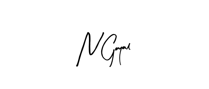 Best and Professional Signature Style for N Goyal. Arty Signature Best Signature Style Collection. N Goyal signature style 8 images and pictures png