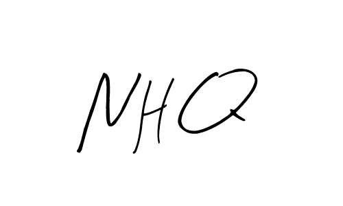 Use a signature maker to create a handwritten signature online. With this signature software, you can design (Arty Signature) your own signature for name N H Q. N H Q signature style 8 images and pictures png