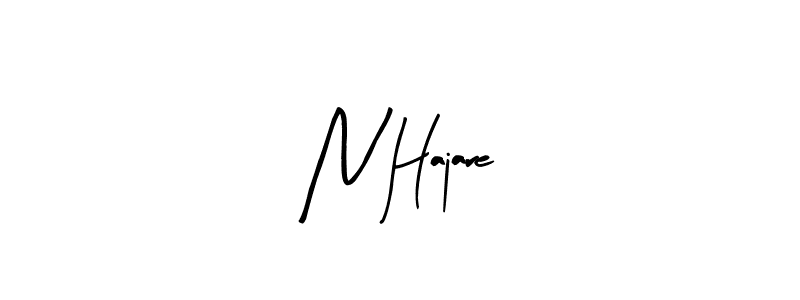 The best way (Arty Signature) to make a short signature is to pick only two or three words in your name. The name N Hajare include a total of six letters. For converting this name. N Hajare signature style 8 images and pictures png