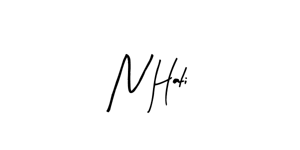 How to make N Hati signature? Arty Signature is a professional autograph style. Create handwritten signature for N Hati name. N Hati signature style 8 images and pictures png