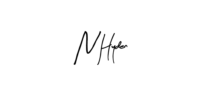Similarly Arty Signature is the best handwritten signature design. Signature creator online .You can use it as an online autograph creator for name N Hyden. N Hyden signature style 8 images and pictures png