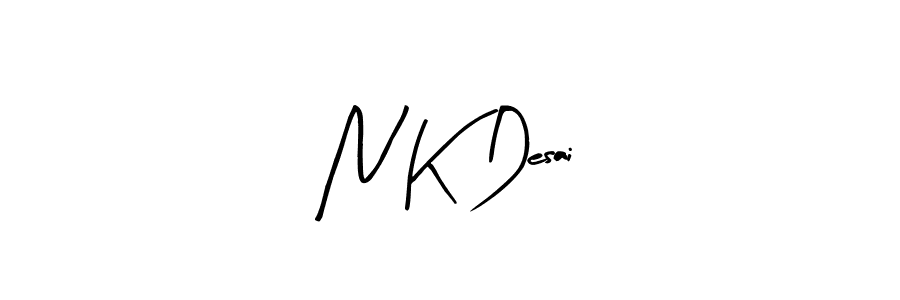 Here are the top 10 professional signature styles for the name N K Desai. These are the best autograph styles you can use for your name. N K Desai signature style 8 images and pictures png