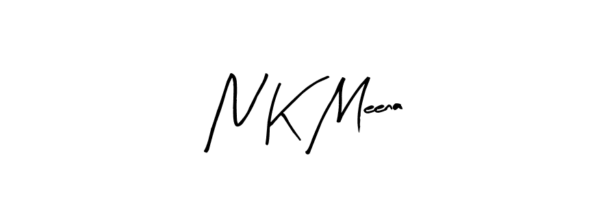 Also we have N K Meena name is the best signature style. Create professional handwritten signature collection using Arty Signature autograph style. N K Meena signature style 8 images and pictures png