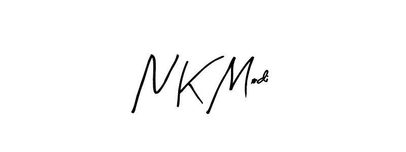 The best way (Arty Signature) to make a short signature is to pick only two or three words in your name. The name N K Modi include a total of six letters. For converting this name. N K Modi signature style 8 images and pictures png