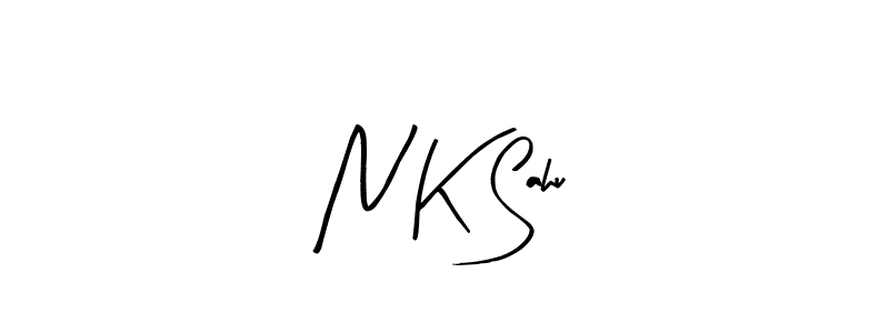 How to make N K Sahu name signature. Use Arty Signature style for creating short signs online. This is the latest handwritten sign. N K Sahu signature style 8 images and pictures png