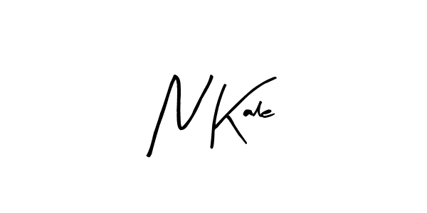 Create a beautiful signature design for name N Kale. With this signature (Arty Signature) fonts, you can make a handwritten signature for free. N Kale signature style 8 images and pictures png