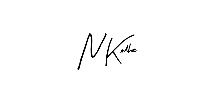 N Kolhe stylish signature style. Best Handwritten Sign (Arty Signature) for my name. Handwritten Signature Collection Ideas for my name N Kolhe. N Kolhe signature style 8 images and pictures png