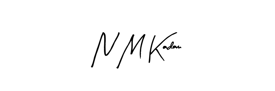 Design your own signature with our free online signature maker. With this signature software, you can create a handwritten (Arty Signature) signature for name N M Kadam. N M Kadam signature style 8 images and pictures png