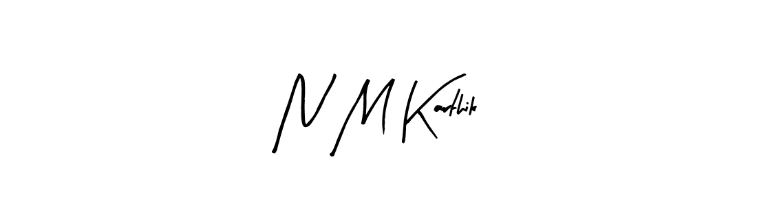 How to Draw N M Karthik signature style? Arty Signature is a latest design signature styles for name N M Karthik. N M Karthik signature style 8 images and pictures png