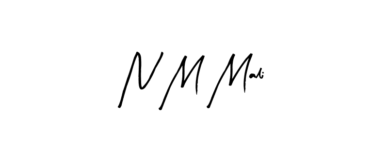 Design your own signature with our free online signature maker. With this signature software, you can create a handwritten (Arty Signature) signature for name N M Mali. N M Mali signature style 8 images and pictures png