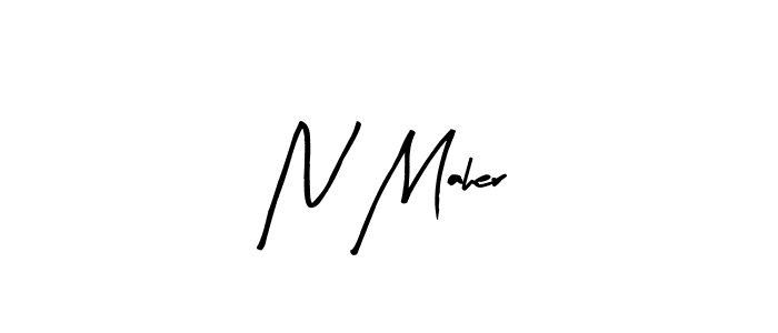 Make a beautiful signature design for name N Maher. Use this online signature maker to create a handwritten signature for free. N Maher signature style 8 images and pictures png