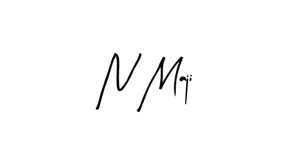 You should practise on your own different ways (Arty Signature) to write your name (N Maji) in signature. don't let someone else do it for you. N Maji signature style 8 images and pictures png