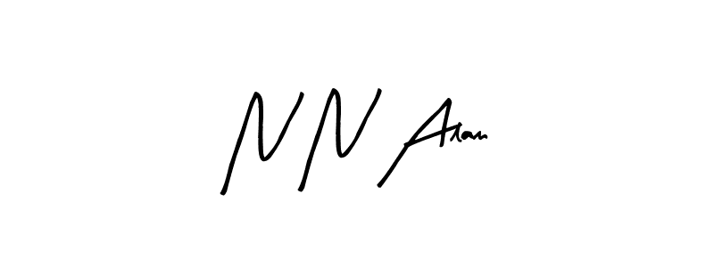 Design your own signature with our free online signature maker. With this signature software, you can create a handwritten (Arty Signature) signature for name N N Alam. N N Alam signature style 8 images and pictures png