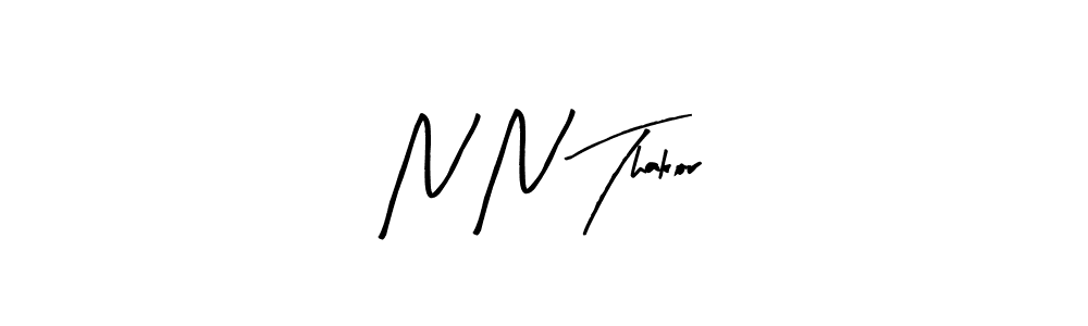 You should practise on your own different ways (Arty Signature) to write your name (N N Thakor) in signature. don't let someone else do it for you. N N Thakor signature style 8 images and pictures png