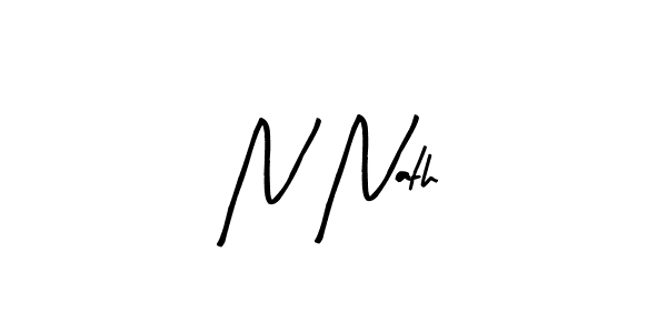 Use a signature maker to create a handwritten signature online. With this signature software, you can design (Arty Signature) your own signature for name N Nath. N Nath signature style 8 images and pictures png