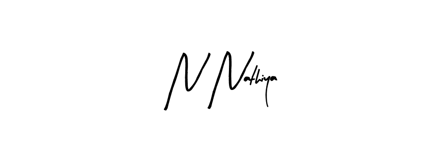 Also we have N Nathiya name is the best signature style. Create professional handwritten signature collection using Arty Signature autograph style. N Nathiya signature style 8 images and pictures png