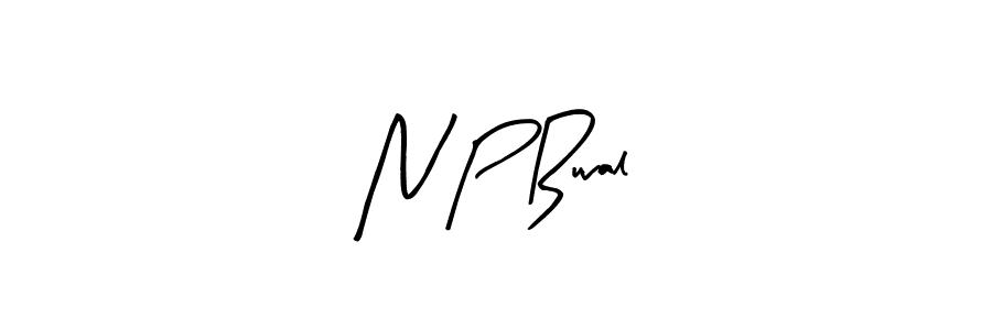 Make a beautiful signature design for name N P Buval. With this signature (Arty Signature) style, you can create a handwritten signature for free. N P Buval signature style 8 images and pictures png
