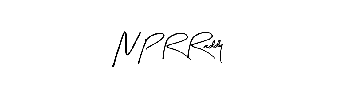 The best way (Arty Signature) to make a short signature is to pick only two or three words in your name. The name N P R Reddy include a total of six letters. For converting this name. N P R Reddy signature style 8 images and pictures png