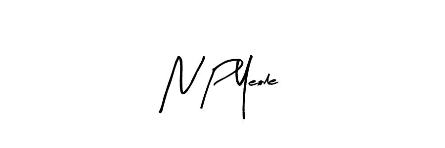 N P Yeole stylish signature style. Best Handwritten Sign (Arty Signature) for my name. Handwritten Signature Collection Ideas for my name N P Yeole. N P Yeole signature style 8 images and pictures png