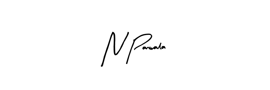 Similarly Arty Signature is the best handwritten signature design. Signature creator online .You can use it as an online autograph creator for name N Panwala. N Panwala signature style 8 images and pictures png