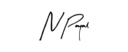 Practice writing N Payal with the flow of Arty Signature lettering. A fantastic source of inspiration for developing your personal signature style. N Payal signature style 8 images and pictures png