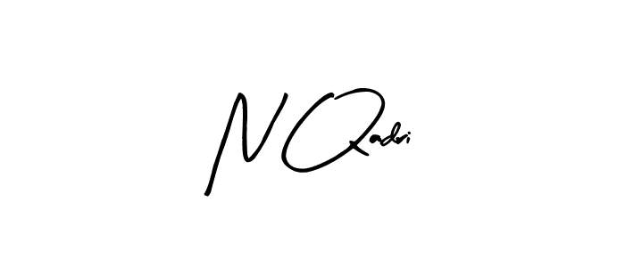 Make a beautiful signature design for name N Qadri. Use this online signature maker to create a handwritten signature for free. N Qadri signature style 8 images and pictures png
