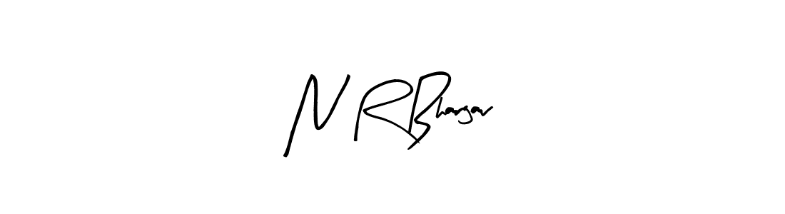 Make a beautiful signature design for name N R Bhargav. With this signature (Arty Signature) style, you can create a handwritten signature for free. N R Bhargav signature style 8 images and pictures png