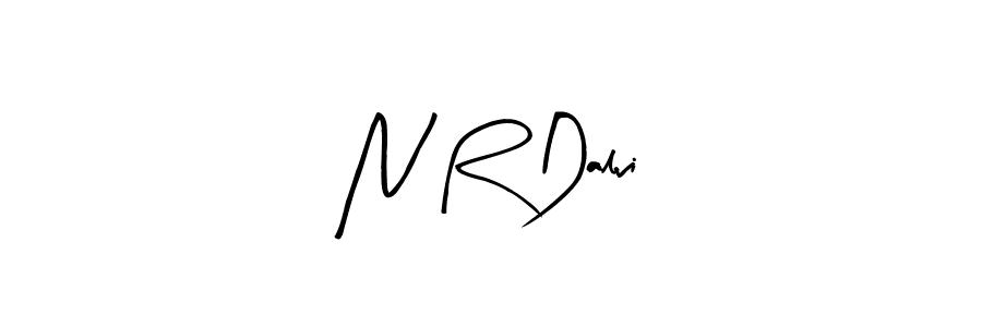 How to make N R Dalvi name signature. Use Arty Signature style for creating short signs online. This is the latest handwritten sign. N R Dalvi signature style 8 images and pictures png