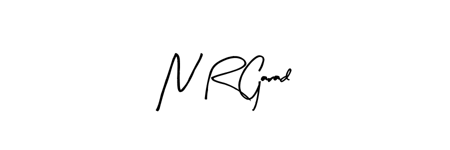 How to make N R Garad signature? Arty Signature is a professional autograph style. Create handwritten signature for N R Garad name. N R Garad signature style 8 images and pictures png