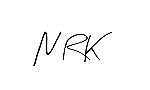 Create a beautiful signature design for name N R K. With this signature (Arty Signature) fonts, you can make a handwritten signature for free. N R K signature style 8 images and pictures png