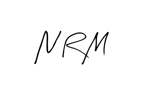 Arty Signature is a professional signature style that is perfect for those who want to add a touch of class to their signature. It is also a great choice for those who want to make their signature more unique. Get N R M name to fancy signature for free. N R M signature style 8 images and pictures png