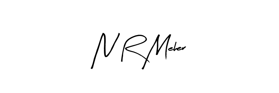 How to Draw N R Meher signature style? Arty Signature is a latest design signature styles for name N R Meher. N R Meher signature style 8 images and pictures png