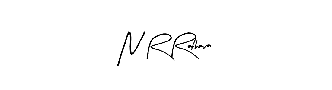 The best way (Arty Signature) to make a short signature is to pick only two or three words in your name. The name N R Rathava include a total of six letters. For converting this name. N R Rathava signature style 8 images and pictures png