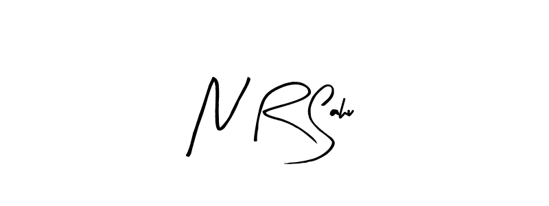 How to make N R Sahu signature? Arty Signature is a professional autograph style. Create handwritten signature for N R Sahu name. N R Sahu signature style 8 images and pictures png