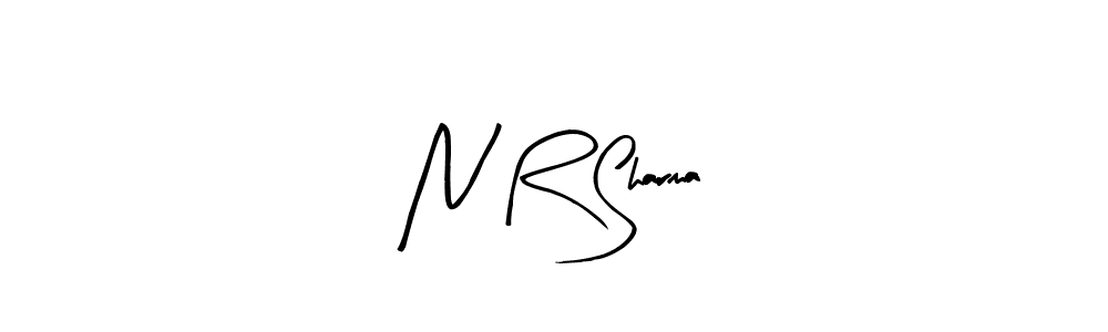 N R Sharma stylish signature style. Best Handwritten Sign (Arty Signature) for my name. Handwritten Signature Collection Ideas for my name N R Sharma. N R Sharma signature style 8 images and pictures png