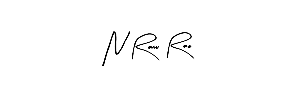 Design your own signature with our free online signature maker. With this signature software, you can create a handwritten (Arty Signature) signature for name N Ramu Rao. N Ramu Rao signature style 8 images and pictures png