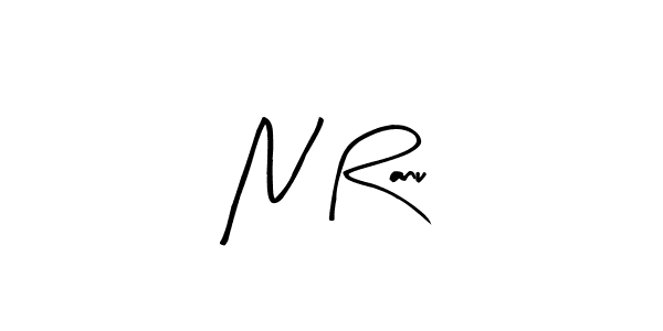 Design your own signature with our free online signature maker. With this signature software, you can create a handwritten (Arty Signature) signature for name N Ranu. N Ranu signature style 8 images and pictures png