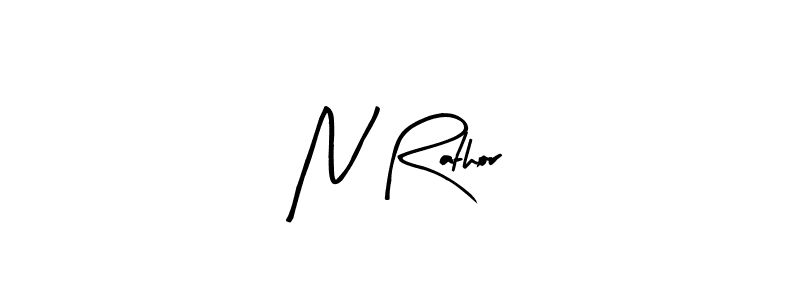 N Rathor stylish signature style. Best Handwritten Sign (Arty Signature) for my name. Handwritten Signature Collection Ideas for my name N Rathor. N Rathor signature style 8 images and pictures png