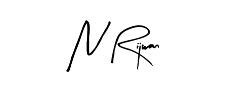 Try this chic N Rijwan handwritten sign style. Using Arty Signature font elements, it gives your name a sleek, memorable identity. N Rijwan signature style 8 images and pictures png